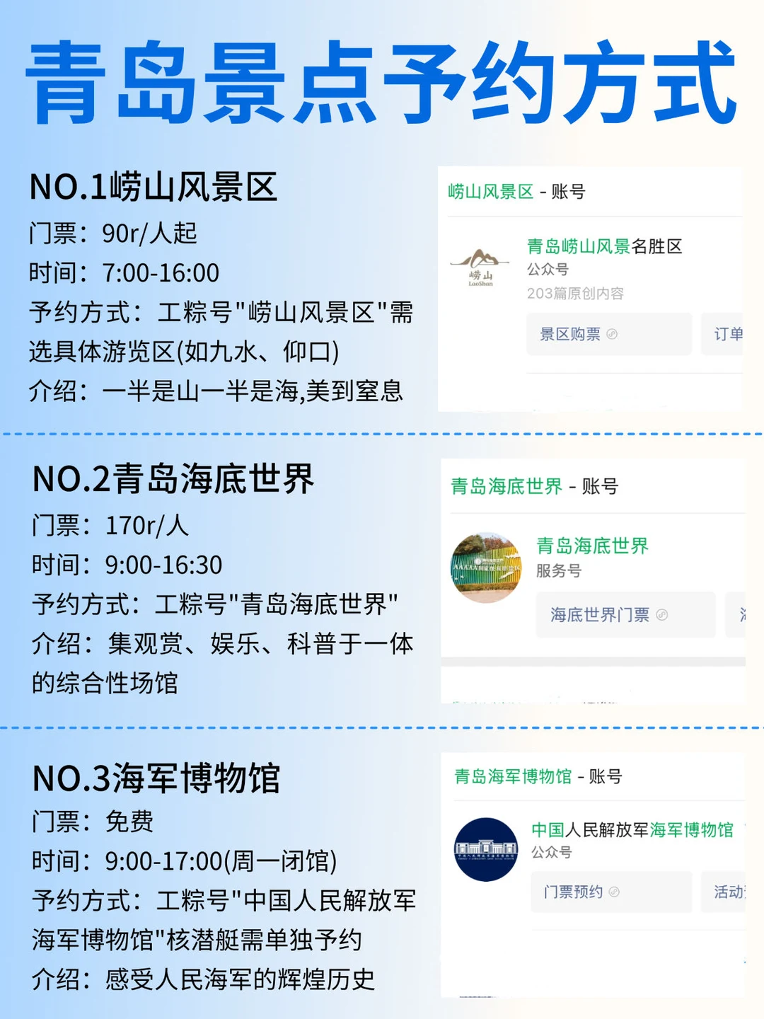 青岛会惩罚每1️⃣个景点不预约的P人！