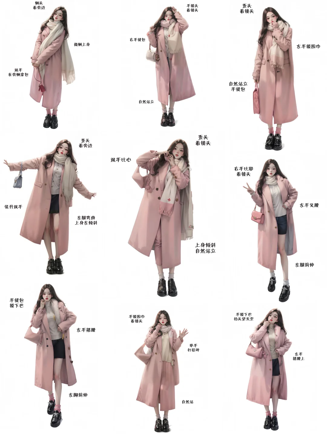 被夸爆的全身拍照姿势🧣也太有氛围感了吧