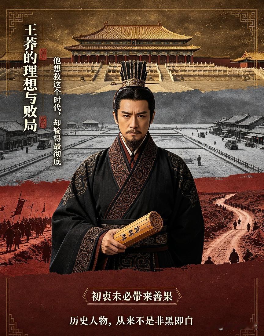 被骂两千年的王莽：不是乱臣贼子，只是太超前的理想主义者
 
历史上争议极大的帝王，当属王莽。
 
两千年来，传统史书将他钉在耻辱柱上，斥为篡汉的奸臣、虚伪的乱臣。
 
可抛开封建忠君的固有视角来看，王莽是一位悲剧的儒家理想主义改革者。
 
西汉末年，土地兼并愈演愈烈，豪强大肆蓄养奴婢，贫富差距悬殊，
