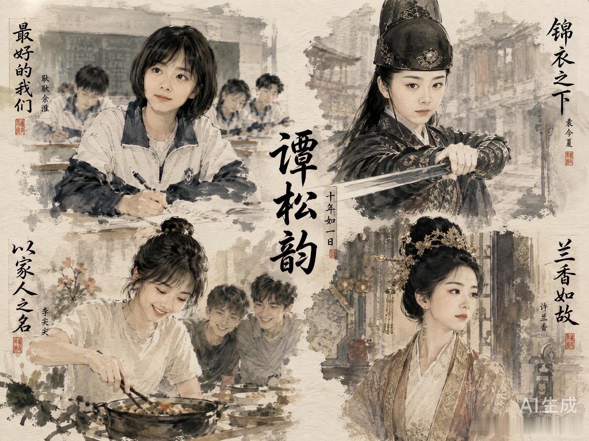 十年四部爆款，这成绩单在现在的内娱确实不多见。从2016年《最好的我们》里那个穿着校服的耿耿，到2019年《锦衣之下》古灵精怪的袁今夏，再到2020年拿下CVB收视史冠的《以家人之名》，谭松韵每一步都踩在了观众的审美点上。

这次《兰香如故》热度破3万，更是验证了她扛剧的硬实力。在没有工业糖精和夸 ​