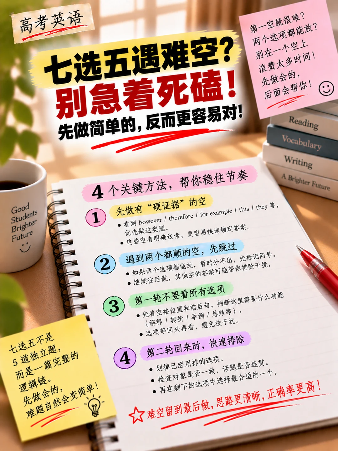 七选五第一空最难？先空着反而更容易做