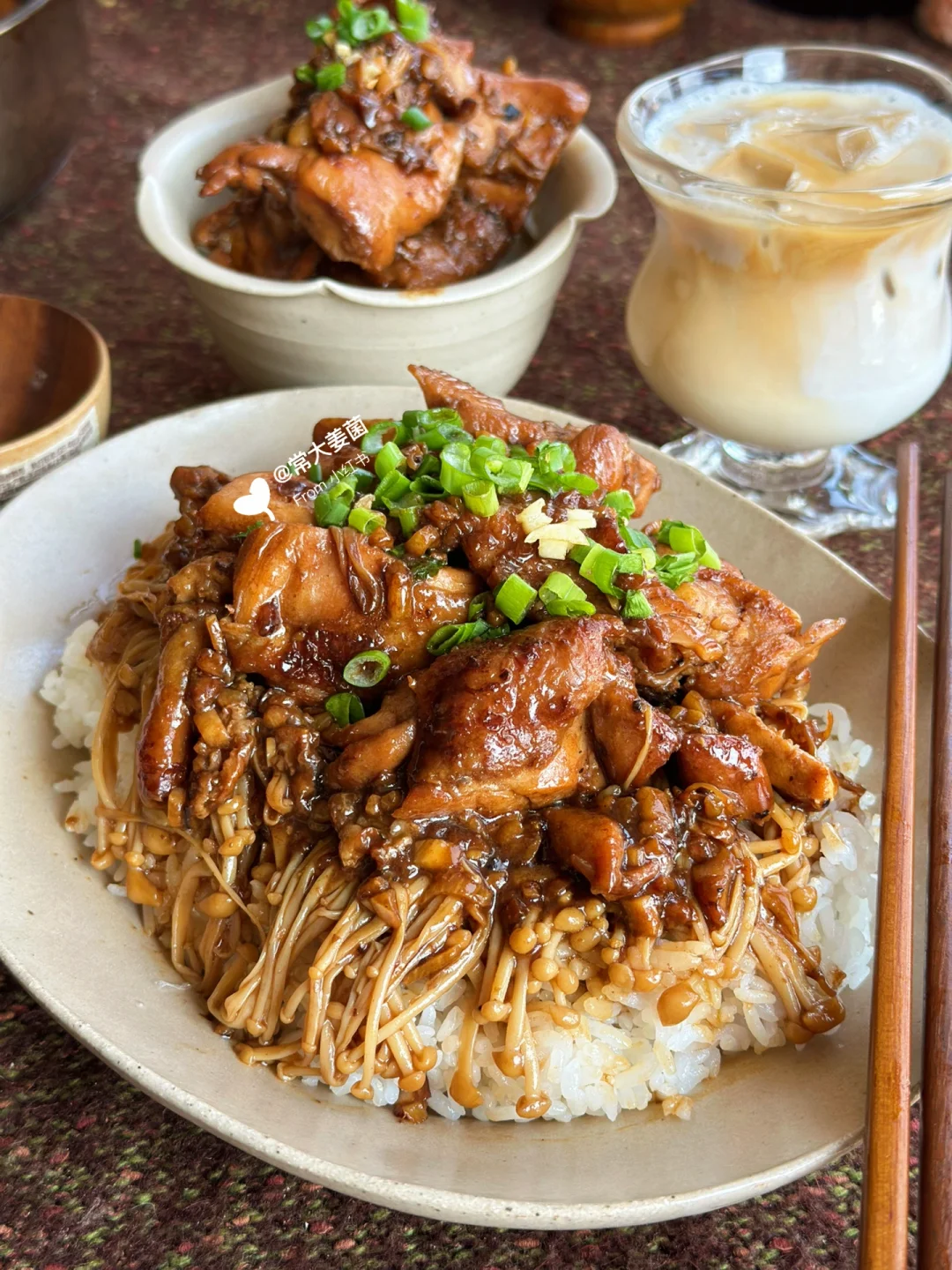 蒜香蜂蜜照烧鸡排饭🍯🧄🍗🍗