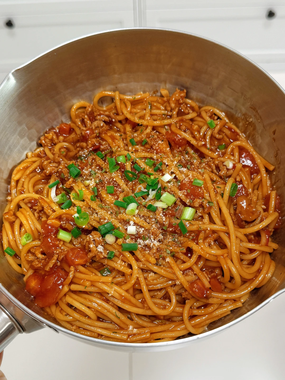 谁懂啊？番茄肉酱意面和烤鸡吃一次爱一次！🍗