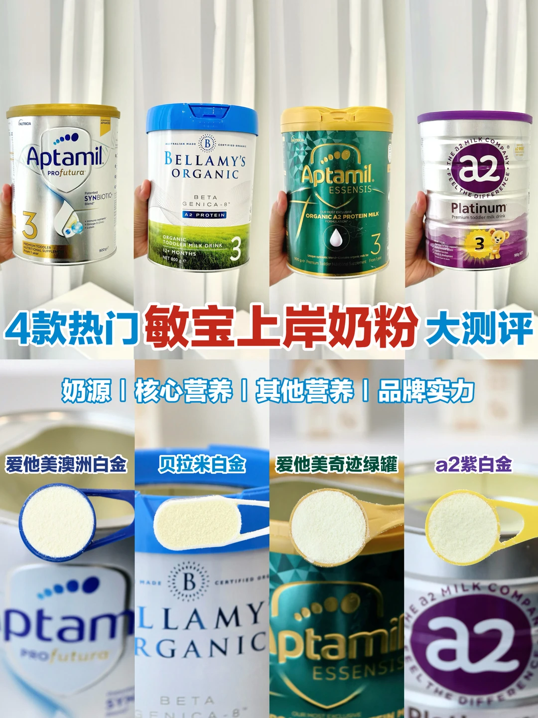 刚脱敏宝宝怎么追体重？亲测4款转奶奶粉