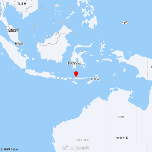 【欧洲地中海地震中心】发布，2026-10-04 01:53:14 在 弗洛雷斯地区，印度尼西亚（纬度:8.0°S 经度:120.39°E 发生3.6级地震，震源深度:10.0公里，查看详细 #App ​