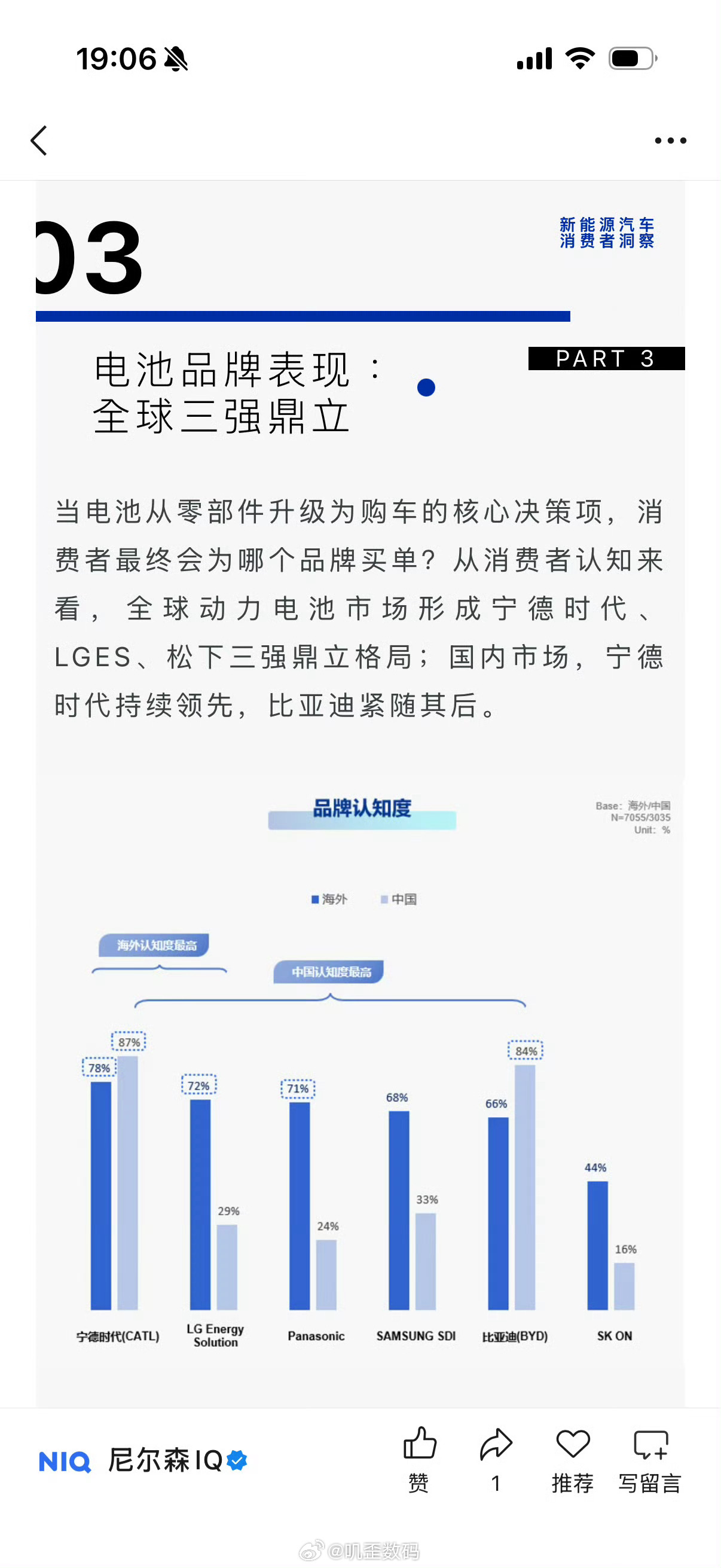 #四成中国受访者称非宁德时代不选#宁德时代的这个营销，我觉得是不妥的。

非宁德时代不选，这对于宁德时代来说是一件好事。

但是对于车企来说，它不是一个好事。

很简单，因为如果消费者认定了宁德时代的电池，那么就会裹挟到部分厂商要用宁德时代的电池，而不能用其他品牌，否则的话，就会导致自己 ​