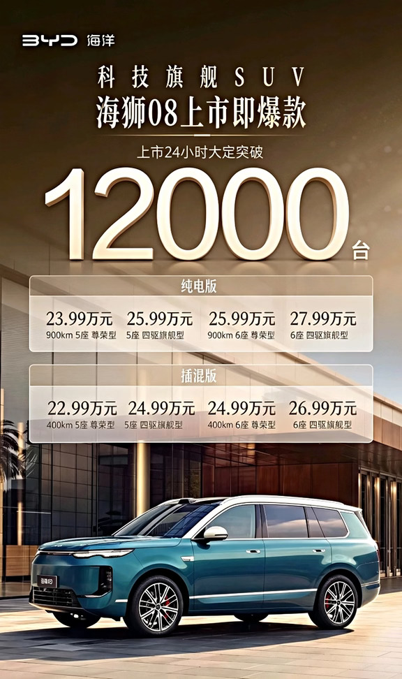友商开会已经来不及了？海狮08已杀疯