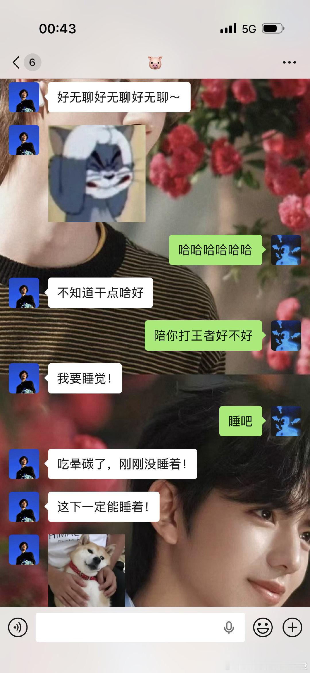 #天定良元[超话]#  这两张越看越好品有人懂我吗，我们淑元完全小妹妹啊，他好喜欢发可爱的表情包，而且苹果的键盘要发标点都要多点一下，我一般和朋友聊天连逗号都懒得打，你媛姐一句一个感叹号。还有那三个好无聊真的好萌啊❗️❗️❗️ ​