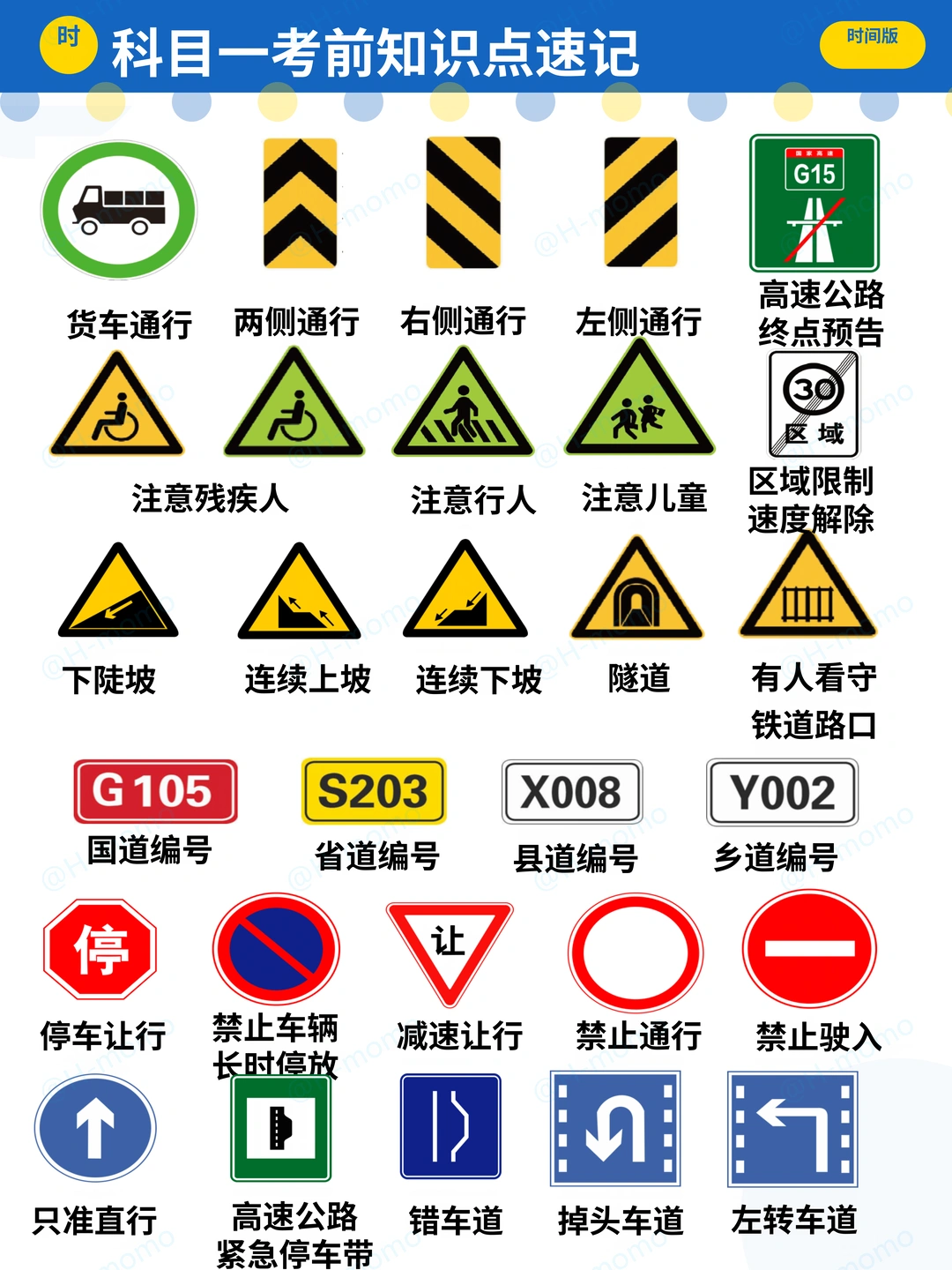科目一不用急‼️考前看完这些知识点90+