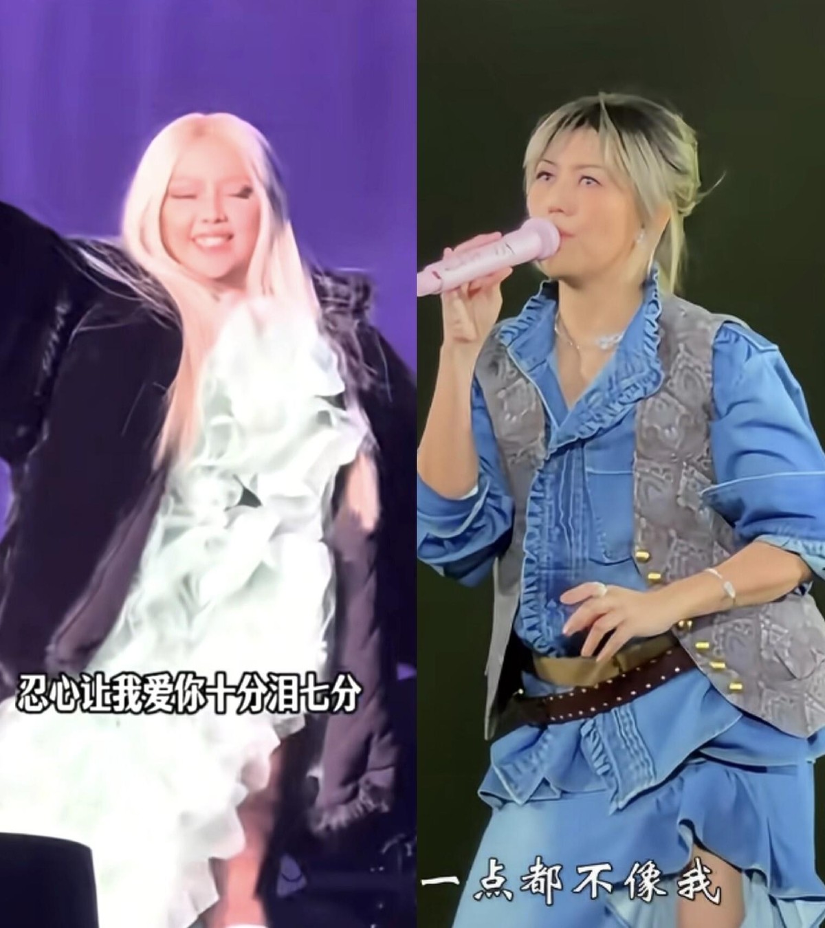张惠妹胖成“石矶娘娘”上热搜那天，孙燕姿也被拍到脸圆了。可阿妹那组出圈图，是杭州5℃穿蓬蓬纱裙裹貂绒大衣的抓拍，纱裙膨胀加厚外套，镜头再一拉，直接放大好几圈。现场观众说真人没那么夸张。所谓200斤更是网传，从没被证实。她发胖是家族易胖体质、甲状腺激素药、过劳肥叠一块儿，代谢慢了只是最后一根稻草。孙燕