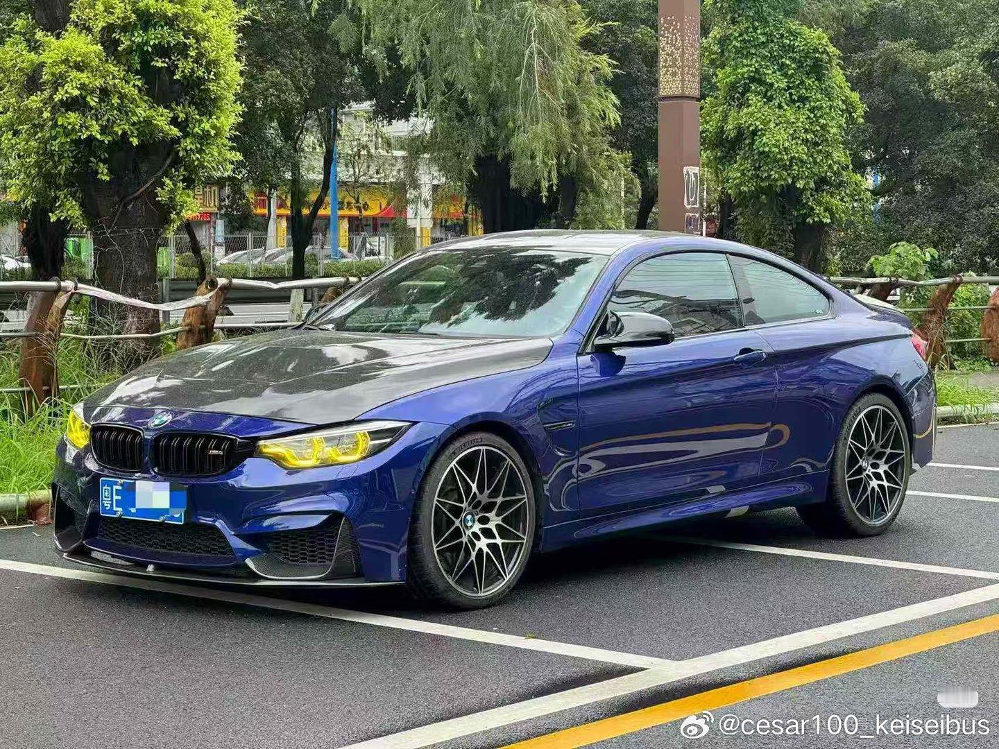 这台开过的宝马M4，应该是车迷限量版，安全行驶9万公里，全车原版原漆带有Xpel车衣，操控感很好，动力充足，搭载3.0T直列六缸发动机，最大431马力，性能平顺，哈曼卡顿音响还是效果一般，佛系玩着漂移很丝滑的感觉，精品车况还是非常难得 ​