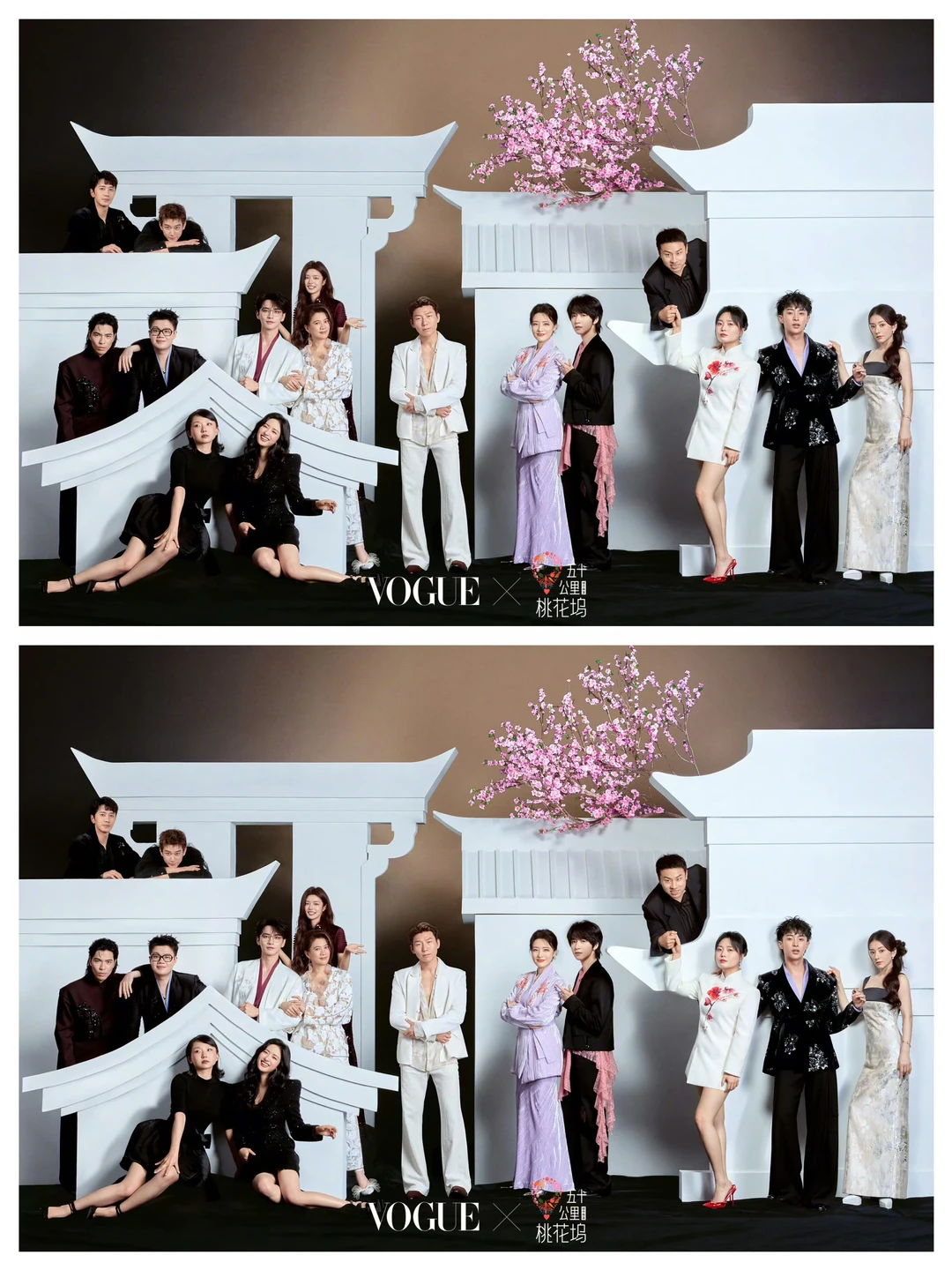 桃花坞拍了VOGUE大片！众星演绎中式造型