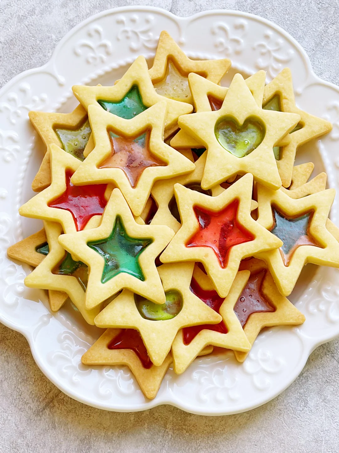 今天的烘焙成果，糖心饼干