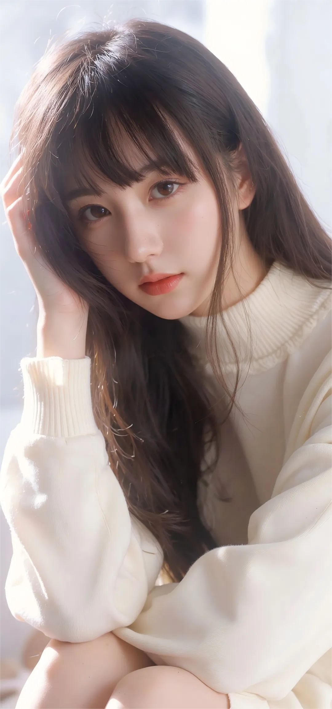 知性美女，满满的氛围感