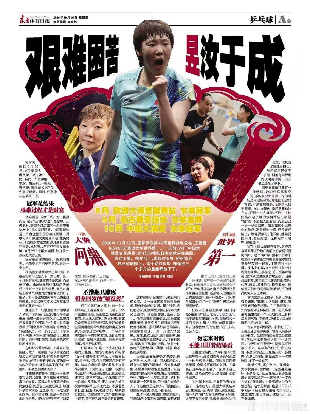#王曼昱# 一份信心，一份努力，一份成功;十分信心，十分努力，十分成功。 ​