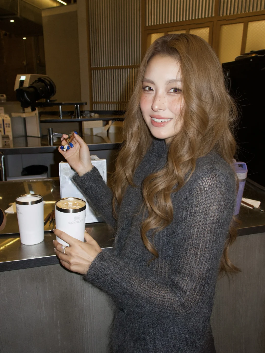 早起做了一杯拿铁