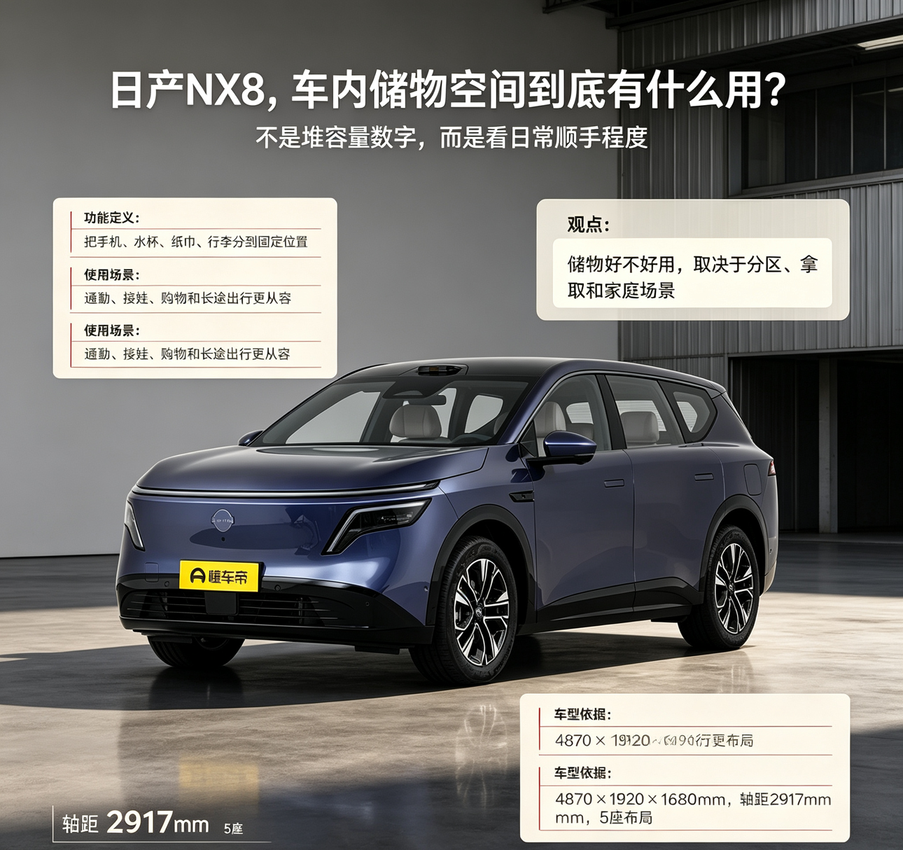 日产NX8储物空间真的实用吗