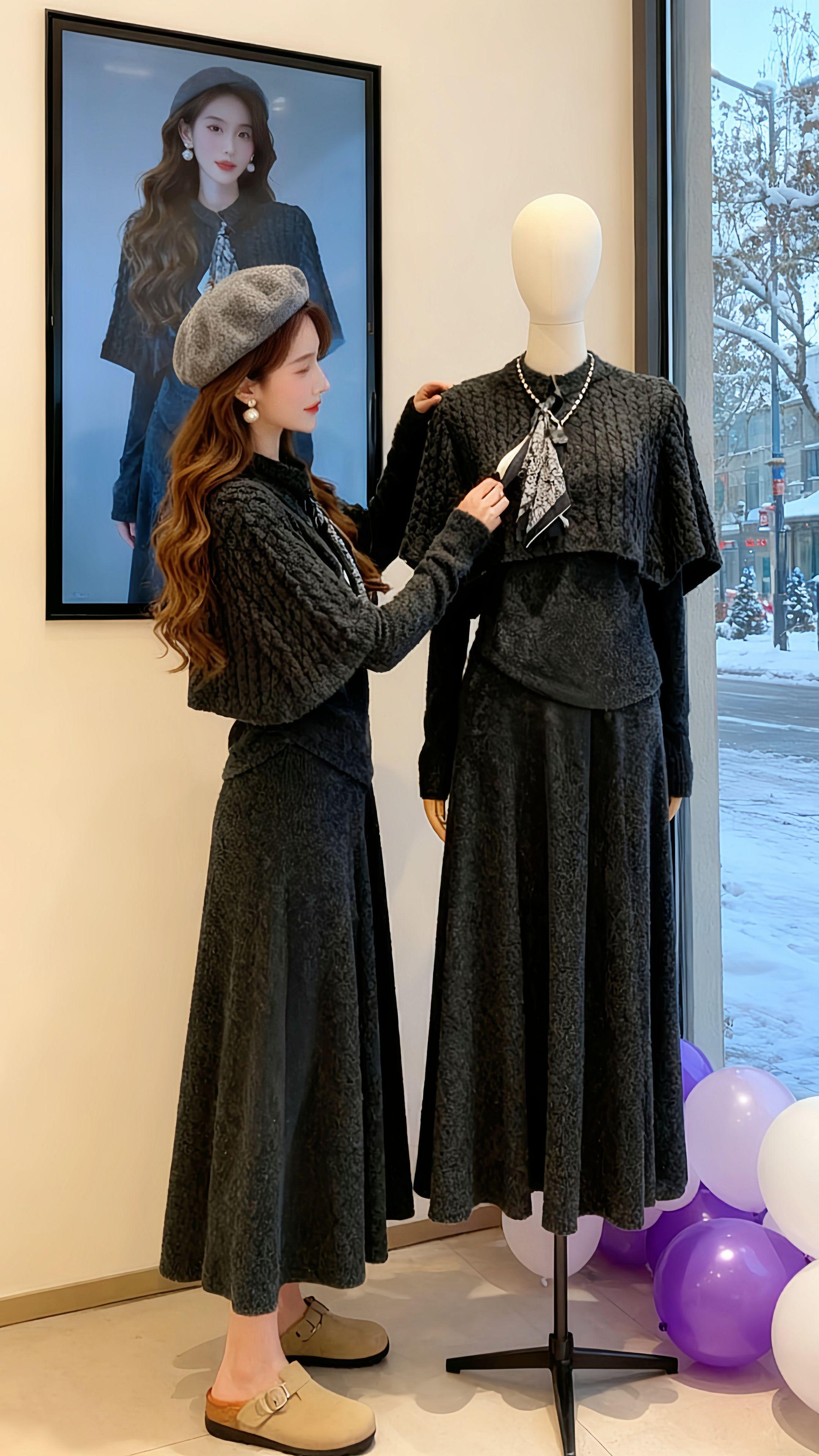 慵懒风时尚三件套