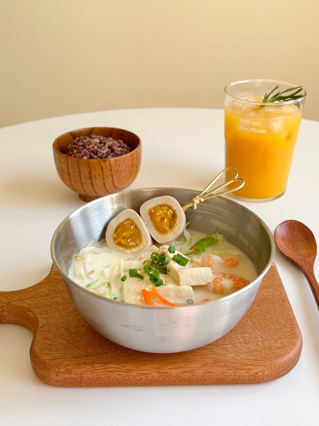 健康饮食｜低卡豆腐蔬菜豆浆汤锅🥣