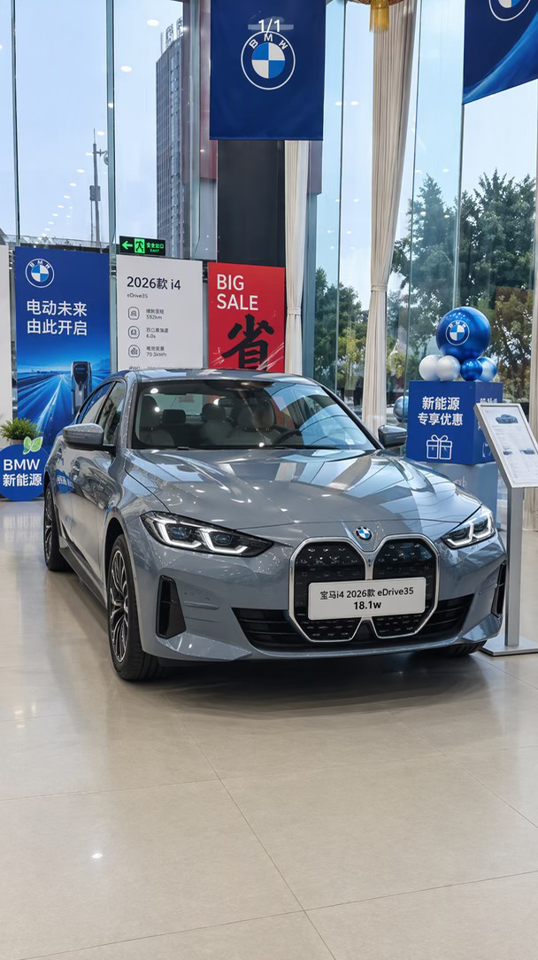 18.1万拿下纯电宝马轿跑 •2026宝马i4