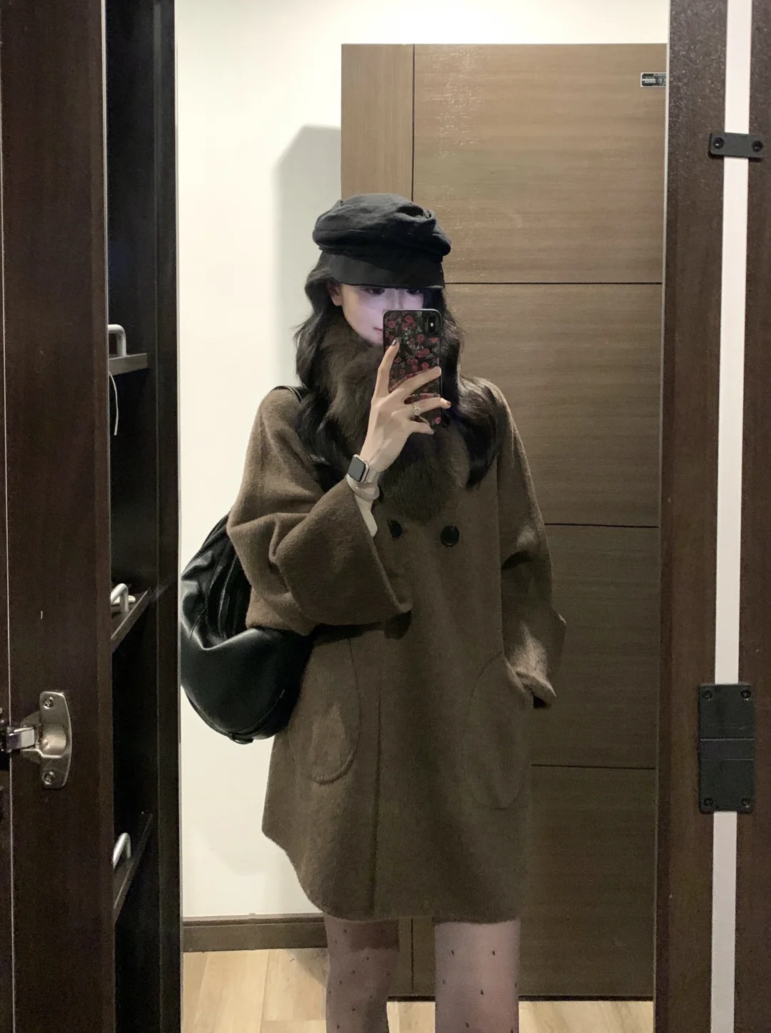 贵气的毛毛领大衣