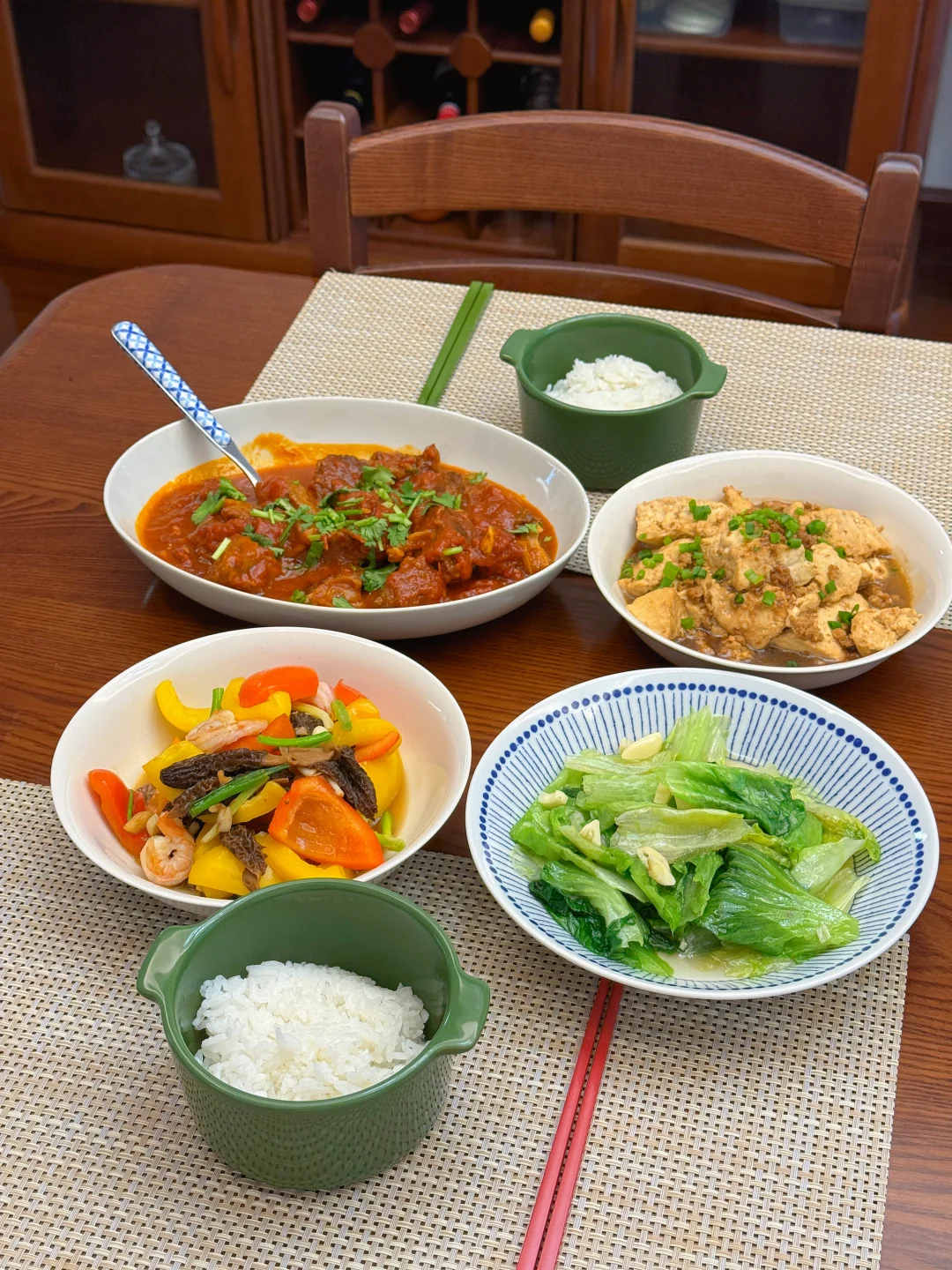 在家吃干净清爽的饭菜