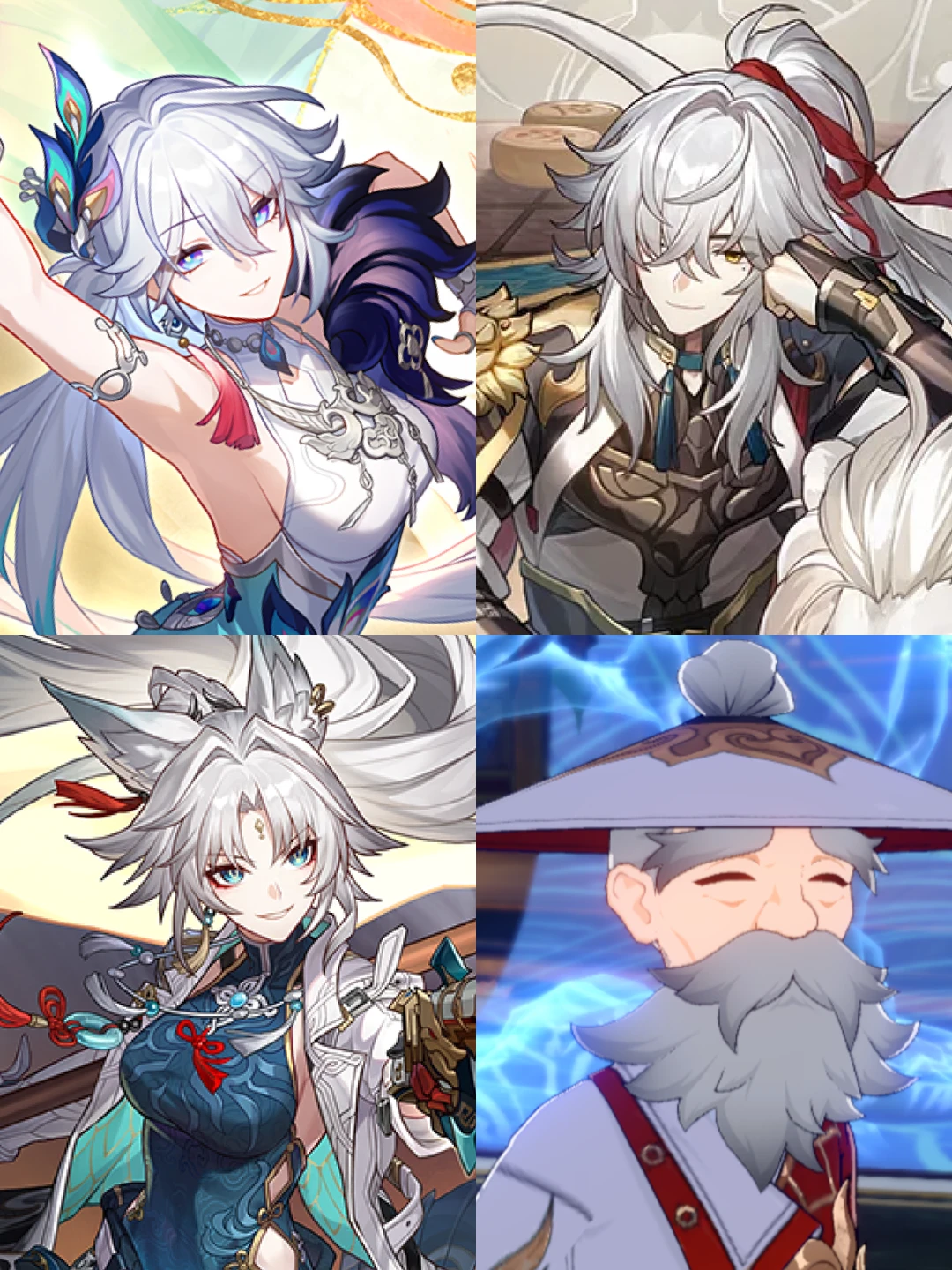 确认了，帝弓喜欢白毛