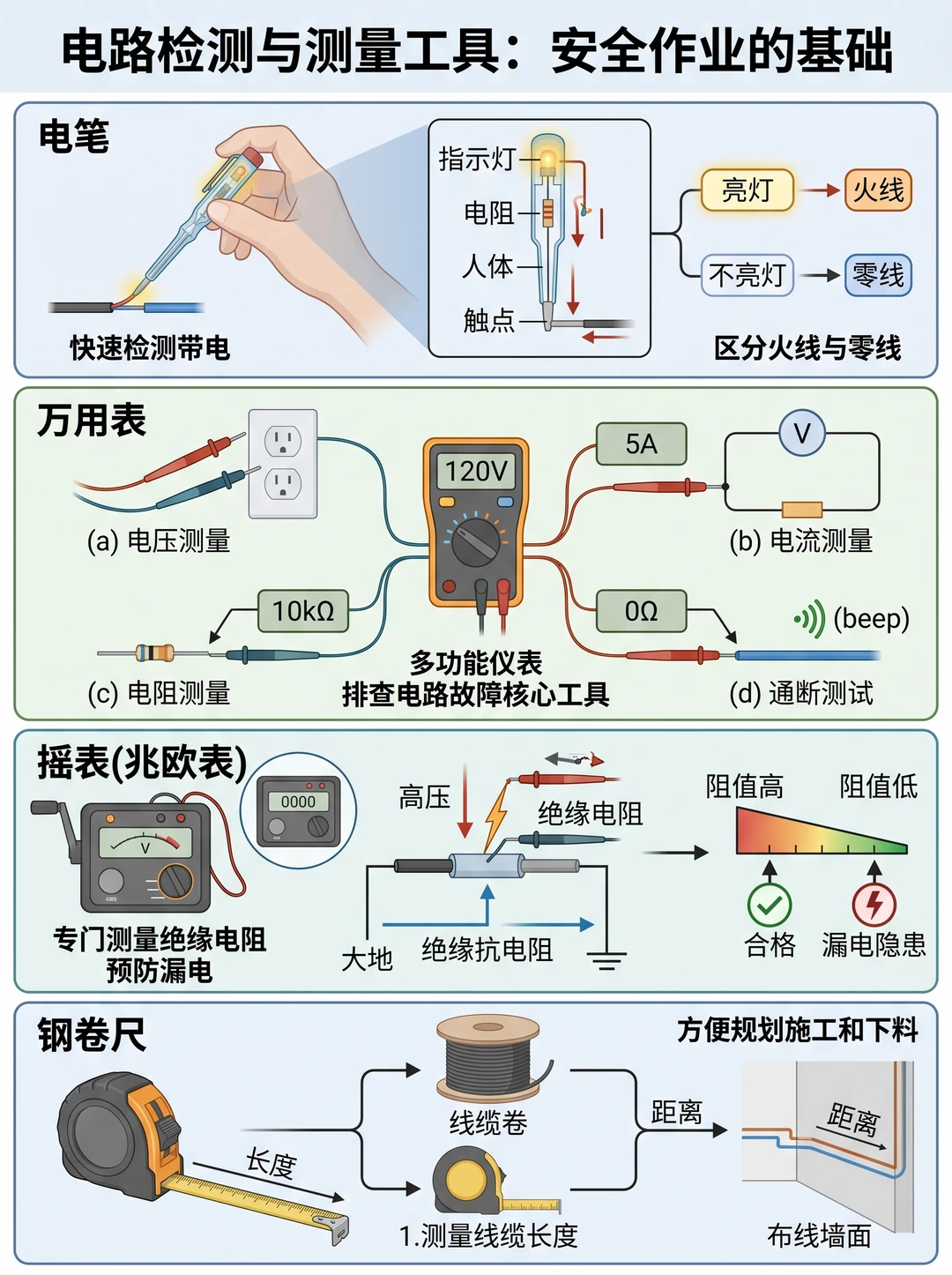电工小白入门｜常用工具全解析！一看就懂！