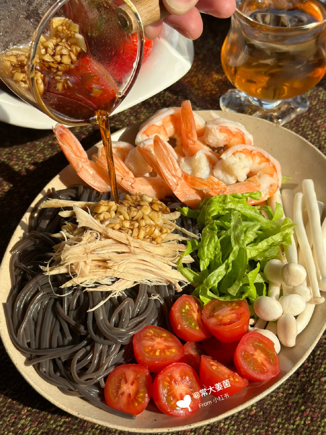 呜呼～凉拌鸡丝糖醋荞麦面😭我能连吃一周！！