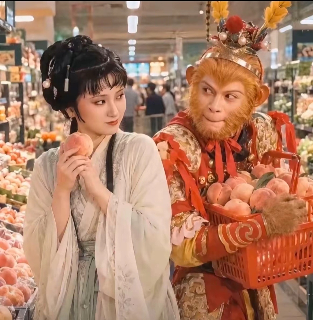 我又磕上了圣黛CP了
AI的圣黛一看就知道数据库是六小龄童的齐天大圣和陈晓旭的林黛玉
大家会说多说“黛玉终于找对了石头” ​