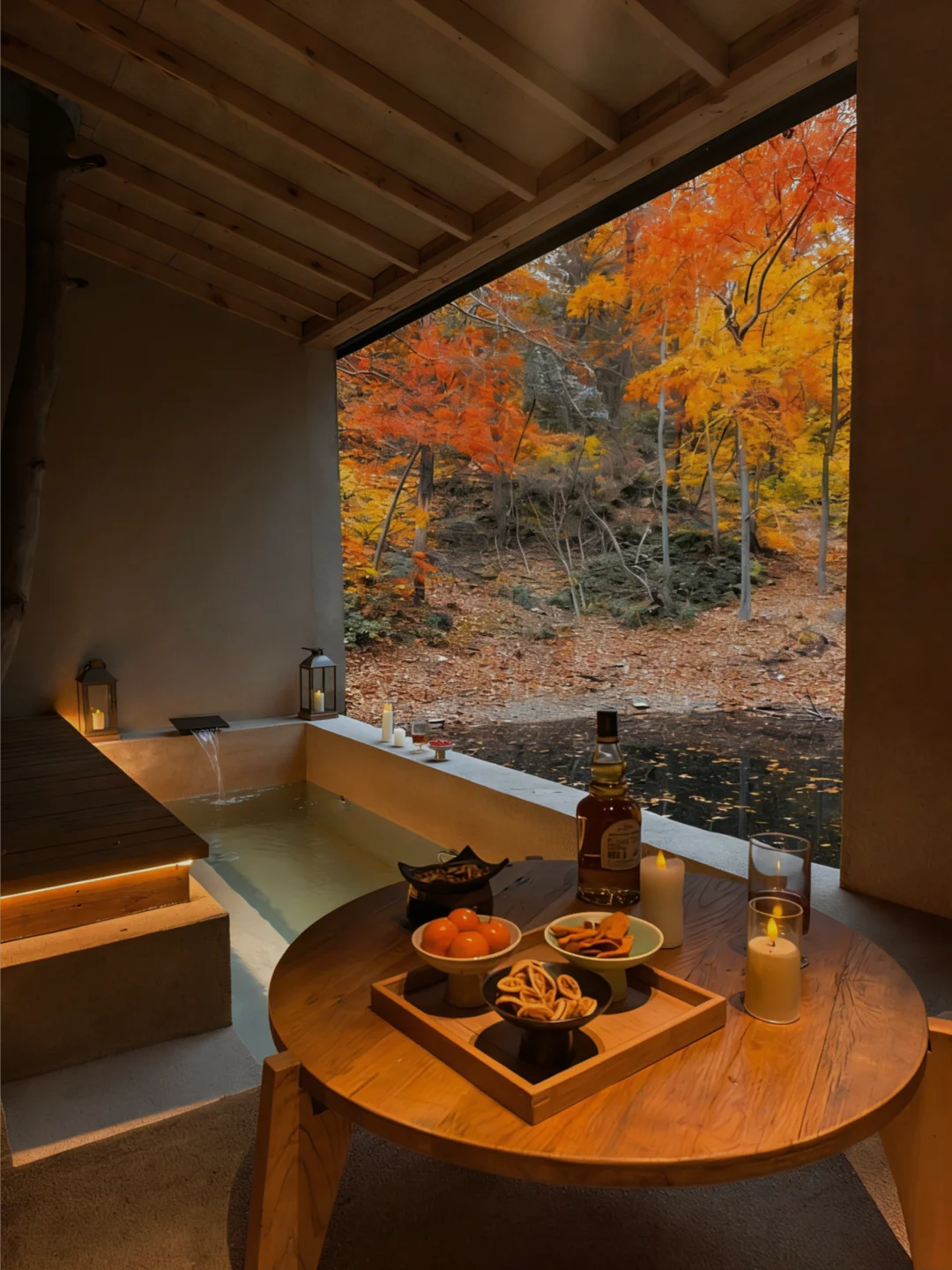 周末 进山 在森林里泡汤的Staycation