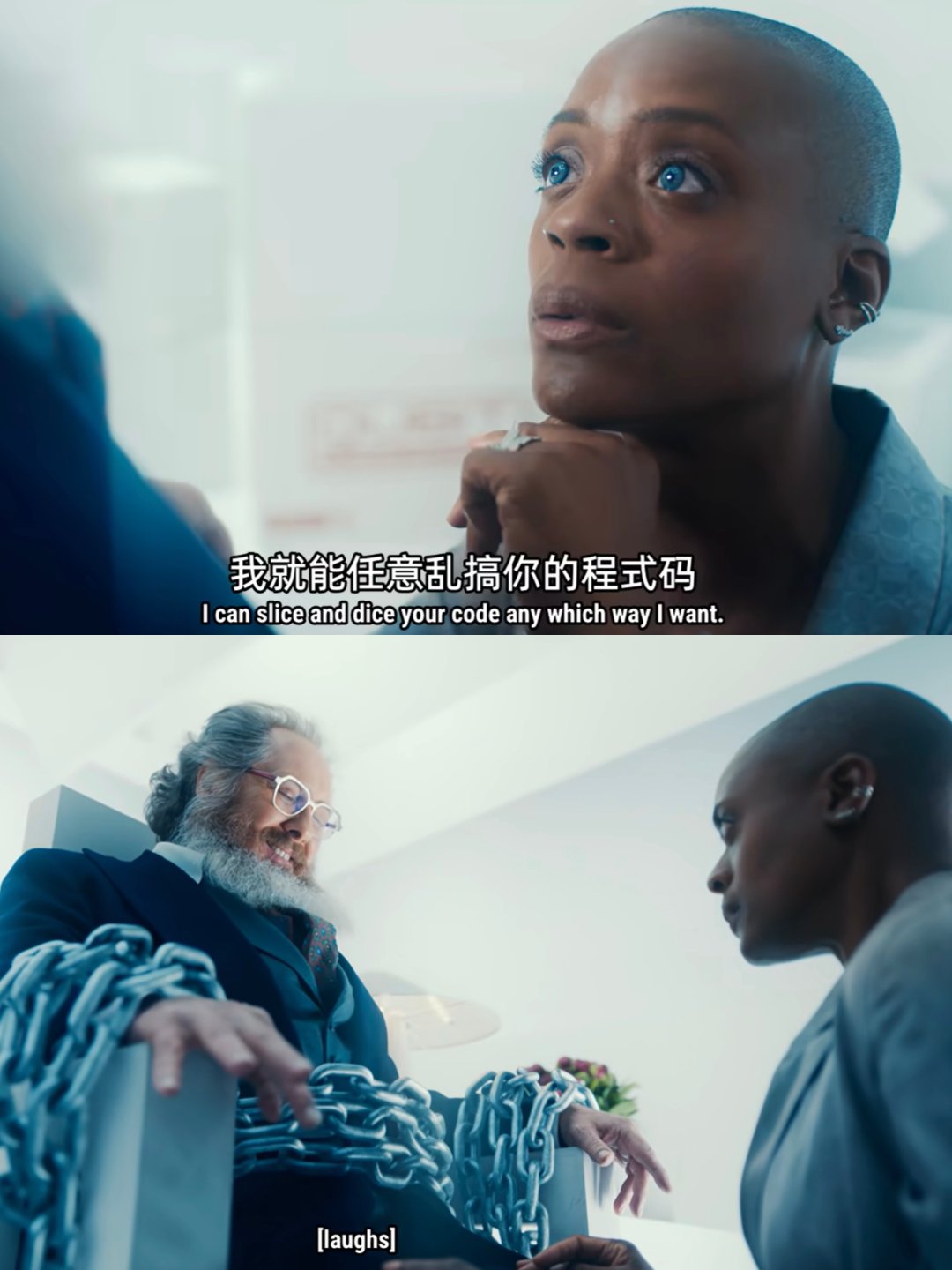 第六集两个足智多谋的角色互相算计，打的有来有回看的有点爽，特别是詹姆斯和泰尼亚两人演技和气场完全拉满，老创真的是个压抑的老伙计😭😂 ​