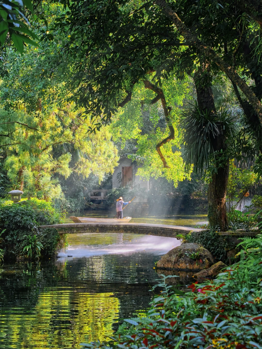 被问爆的广州古风园林☀️晴天直接美到封神～