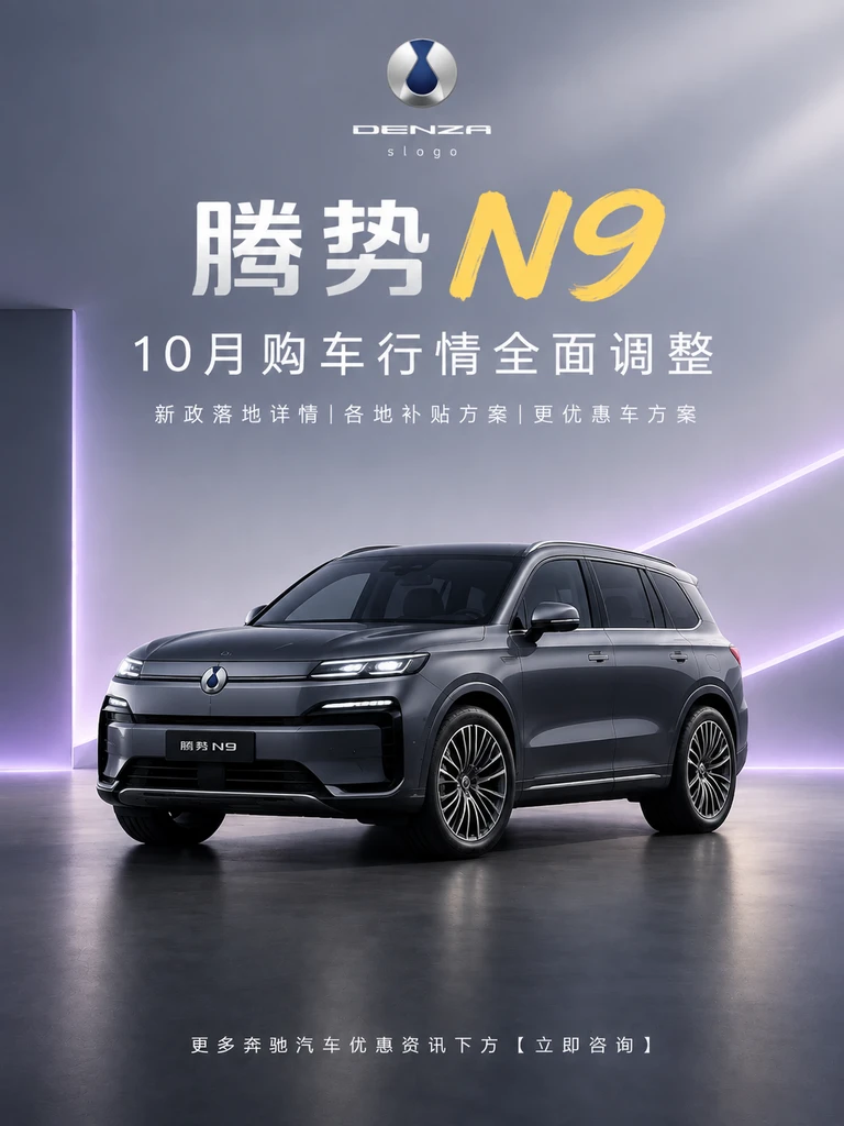 ✨六座旗舰 SUV｜腾势 N9年底夯价