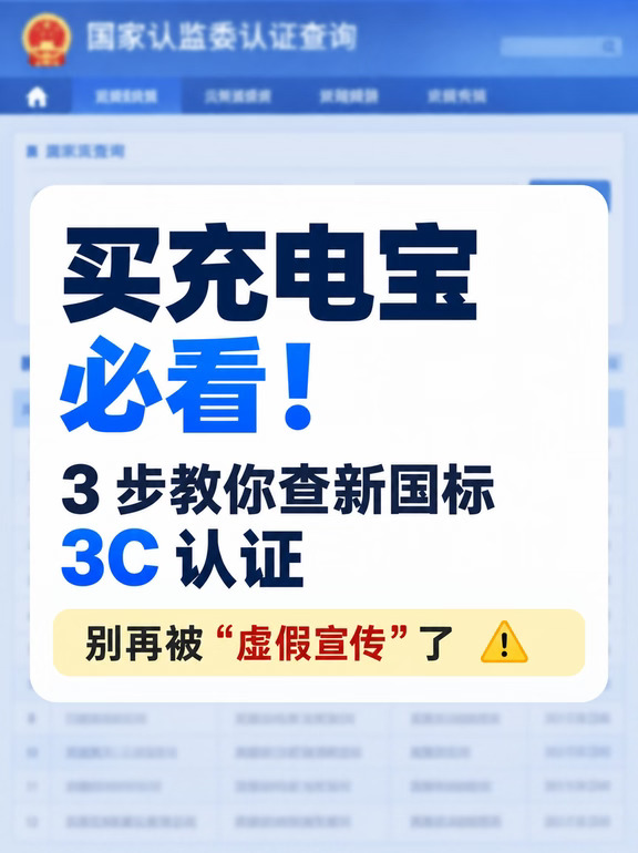 警惕！是不是新国标充电宝得自己查...