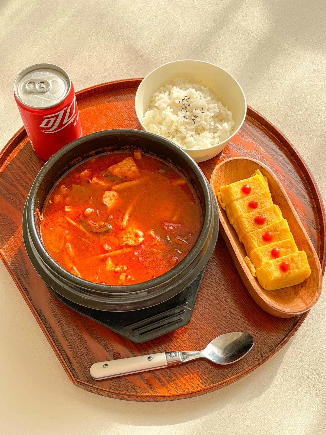 一人食｜韩式嫩豆腐汤🥢厚蛋烧｜梨泰院Class