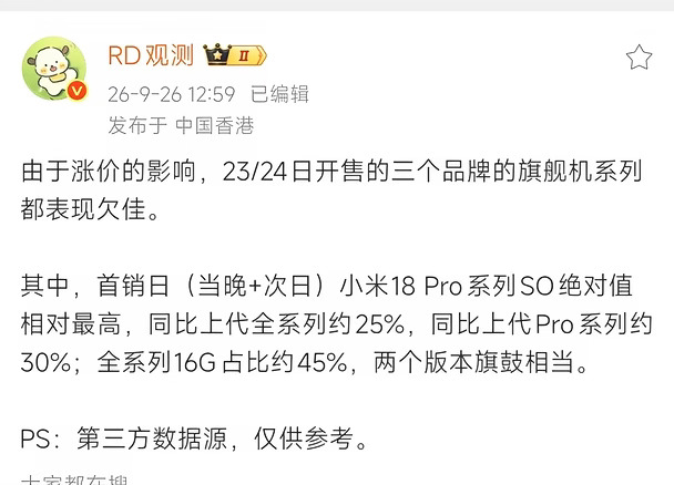 一声叹息，新机销量全面崩盘