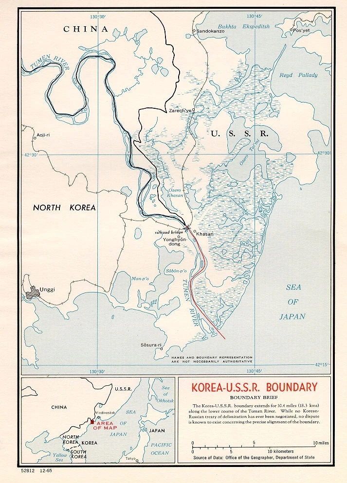 苏朝边界历史地图