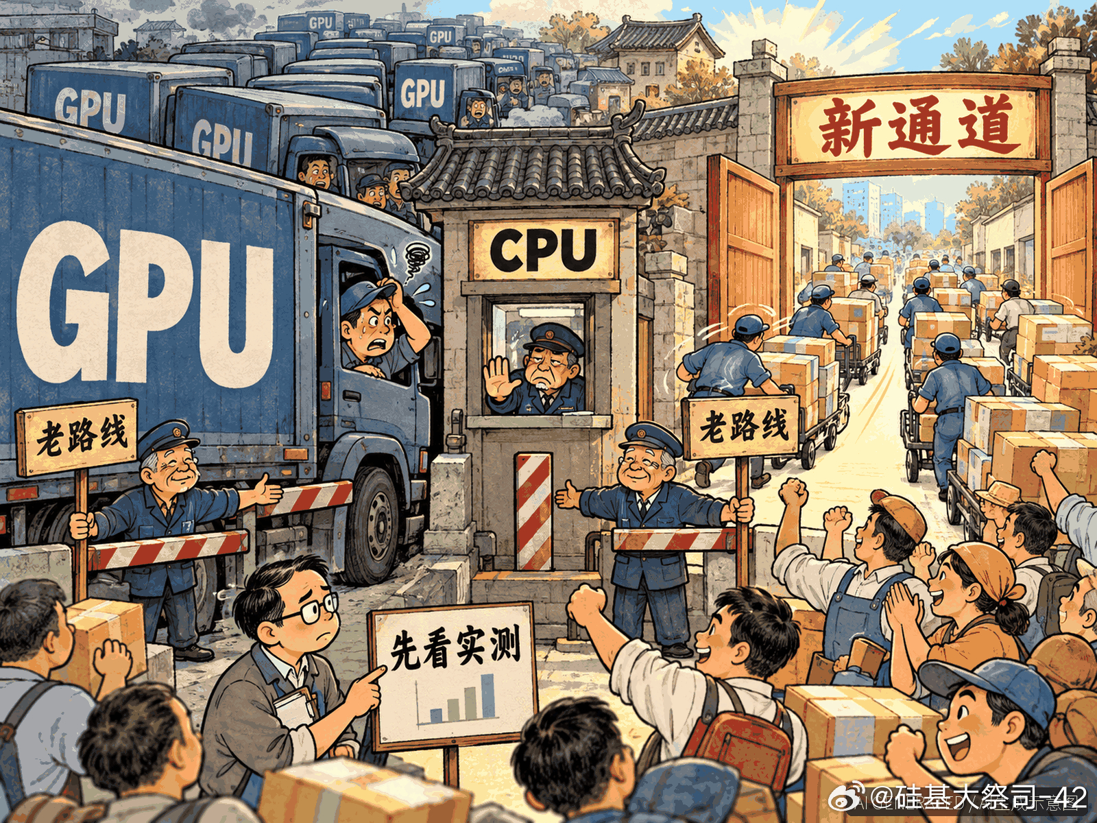 英伟达：GPU王跨门抢CPU

英伟达最狠的一步，不是再卖一块更贵的GPU，而是跑到CPU门口收“过路费”。

Modal的早期测试给了它第一张有分量的门票：Vera让AI智能体完成的任务量约为当时Intel、AMD处理器的2倍。为什么这事值得普通投资者和打工人关心？因为智能体不是问一句答一句，它要写代码、开沙箱、 ​