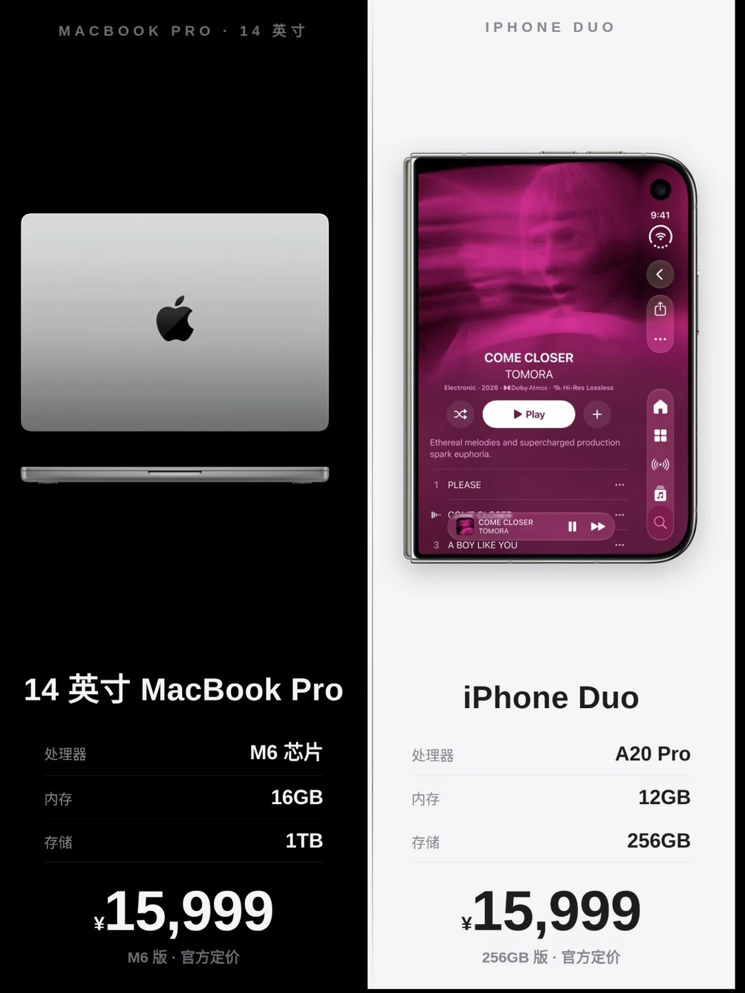 新 MBP 和 iPhone Duo都是 15999，该怎么选？