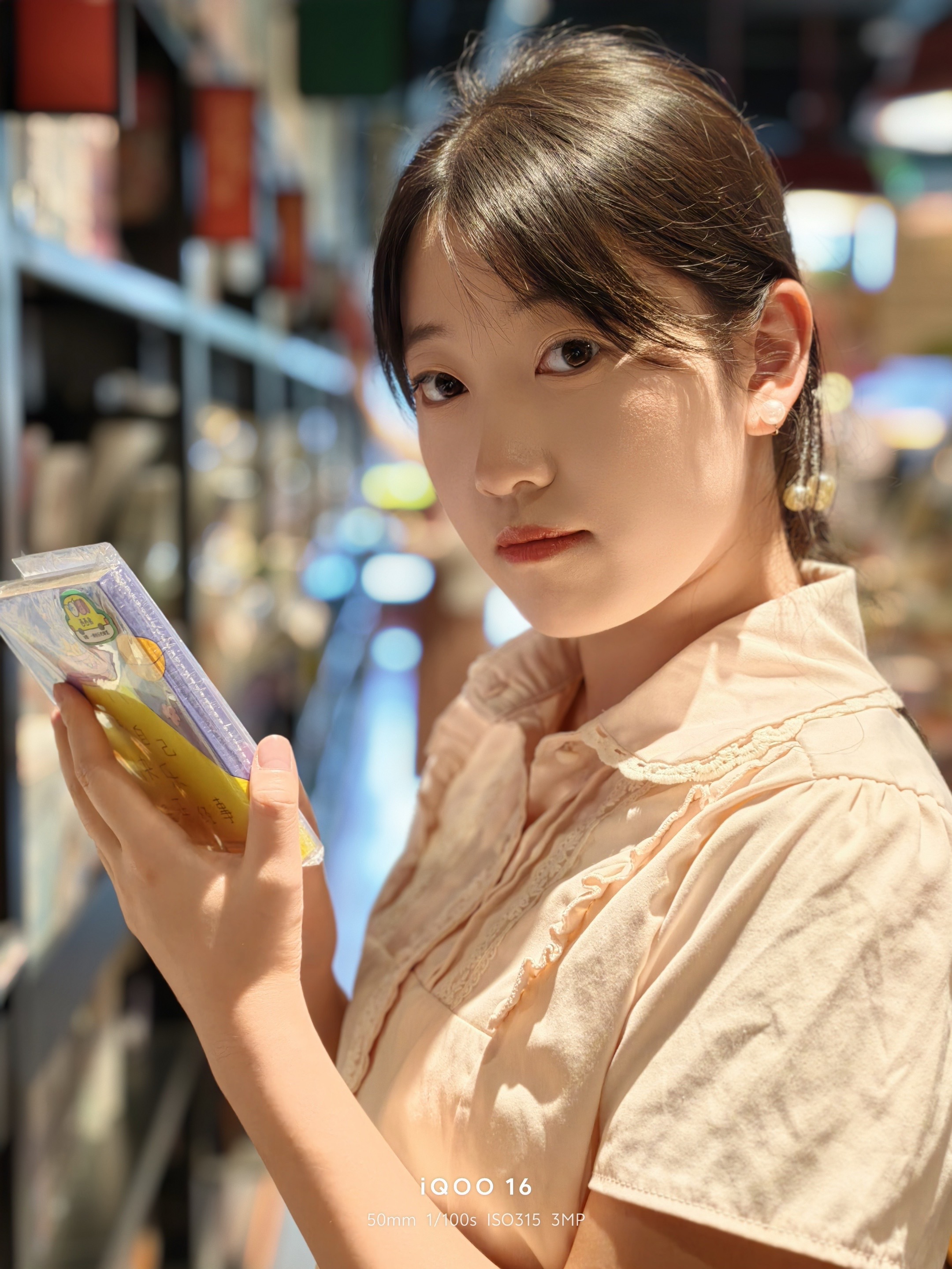 iQOO16的人像甜妹文艺风