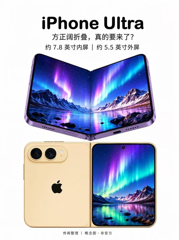 折叠iPhone可能9月亮相