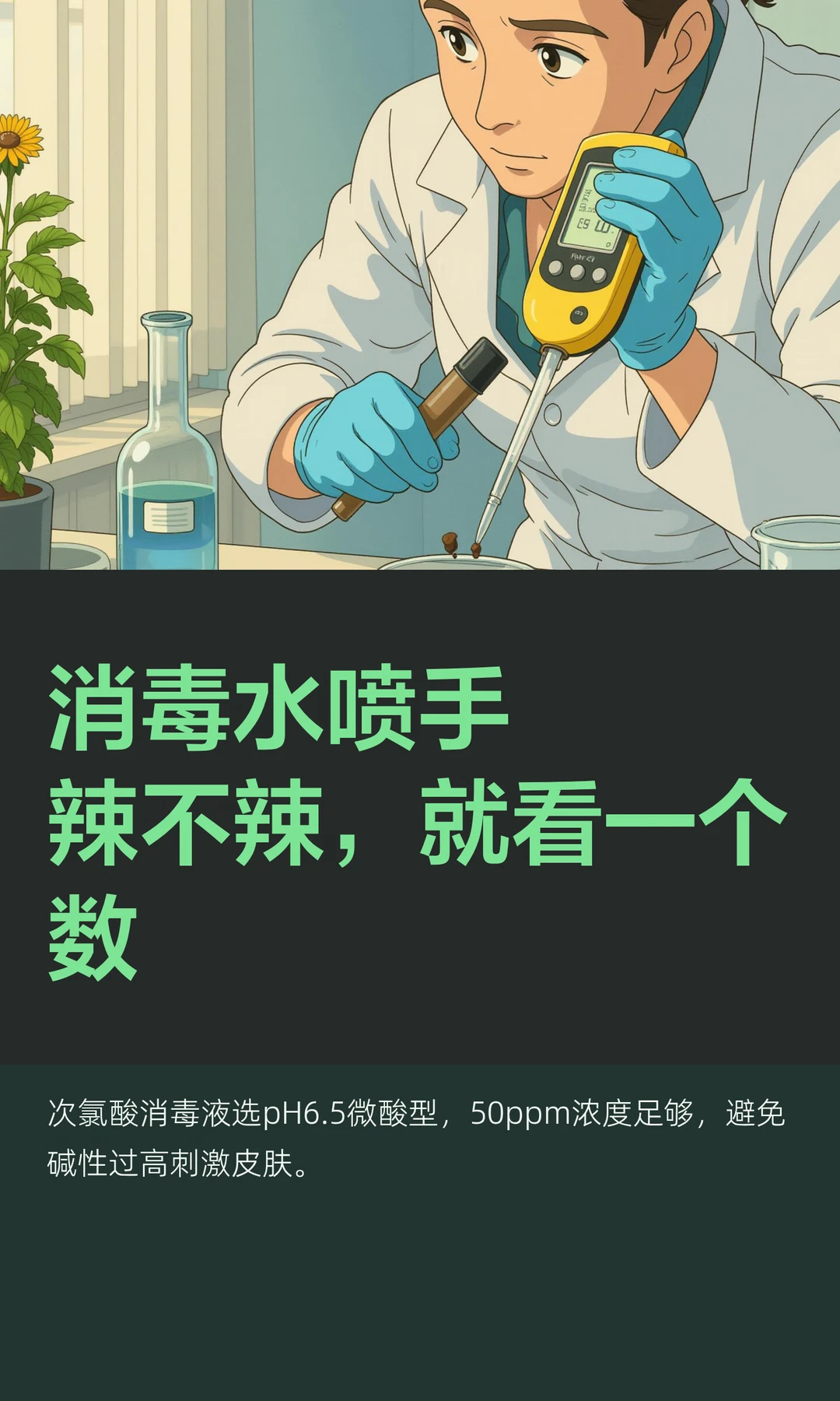 消毒水喷手辣不辣，就看一个数