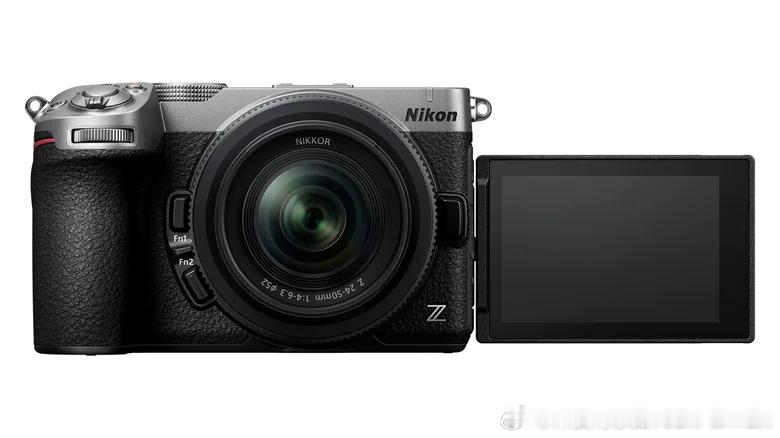 尼康发布 Z5 IIC，它是去掉电子取景器的 Z5 II 全画幅微单，C 代表紧凑定位，机身重 537 克，比 Z5 II 轻约 25%，保留大手柄与可翻转触控屏，但取消摇杆，仅单 SD 卡槽。该机主打 vlog 创作，支持 4K 录制、N‑RAW 内录与 N‑Log，拥有 7.5 档机身防抖，对焦新增鱼类识别，还提供多种创作辅助功能。拍 ​