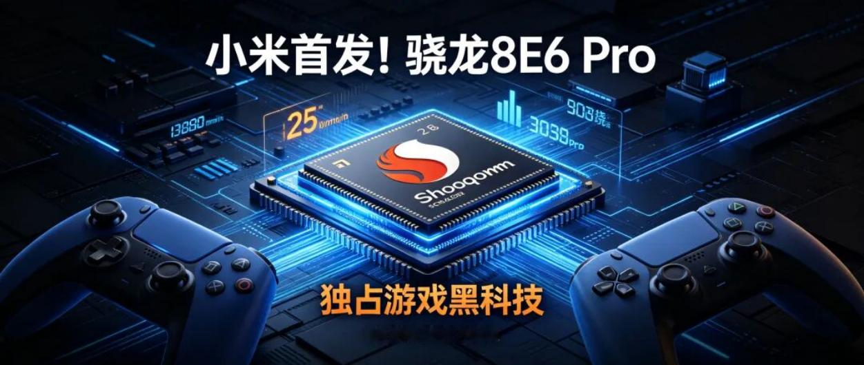 首发骁龙8E6 Pro！小米18ProMax独占插帧黑科技 手终于告别卡顿发烫