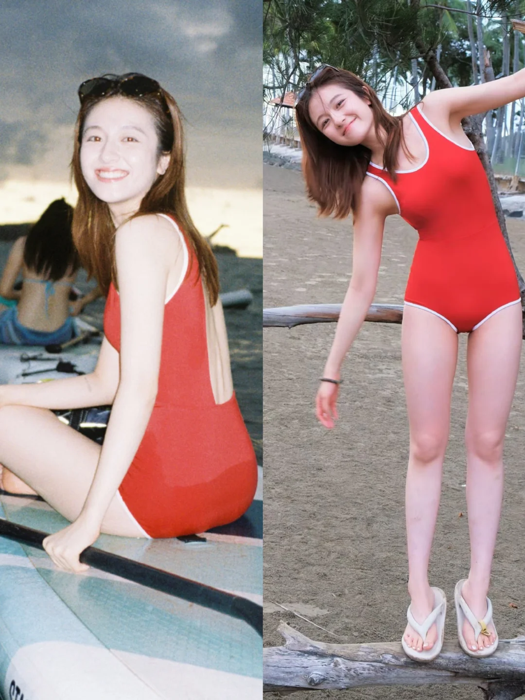 李兰迪海边美照，好有生命力的美呀