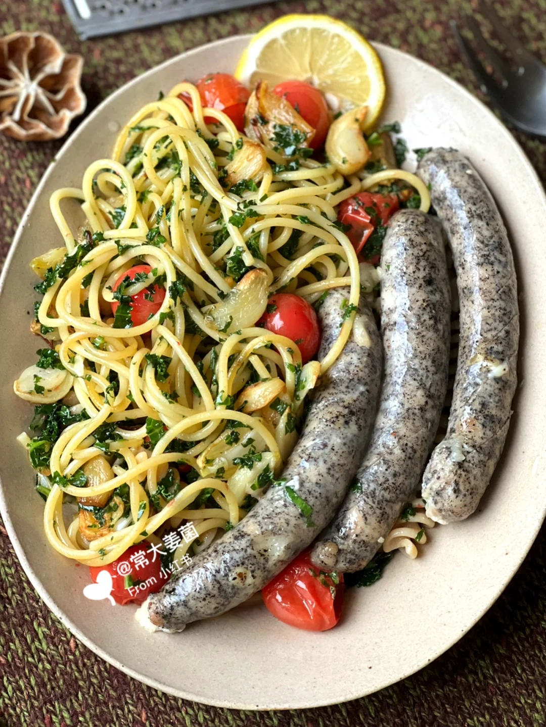 🧄蒜香橄榄油意面！咋能这么好吃！！