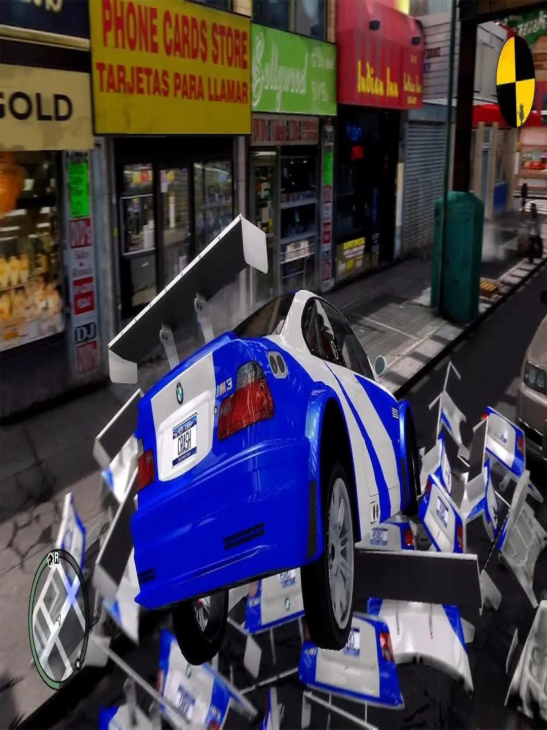GTA4疯狂宝马M3 GTR撞车