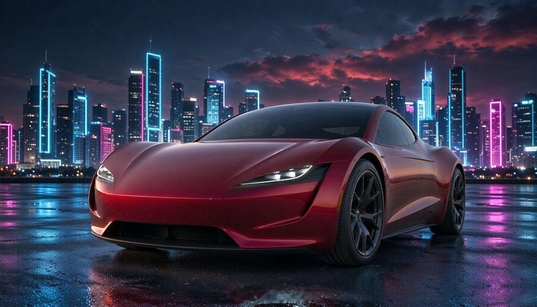 #新一代特斯拉Roadster II前瞻# 
我做了一组新一代特斯拉Roadster II渲染效果图，大家觉得怎么样[举手] ​