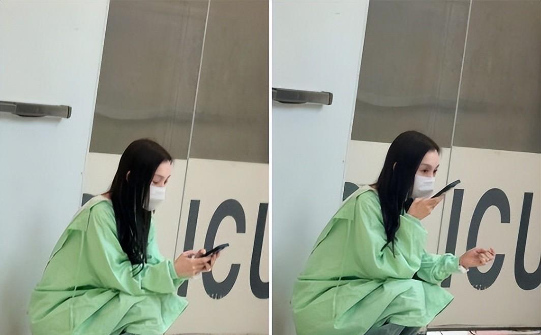 范玮琪被拍到现身在医院照顾陈建州，穿着隔离衣双眼无神显得非常疲惫，整个人面容憔悴，明显瘦了许多。 ​